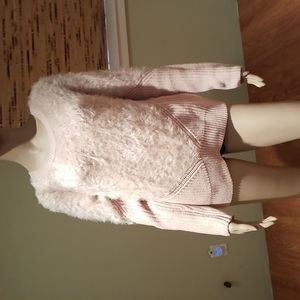 Vince Camuto Pink Knit Eyelash Sweater Size L